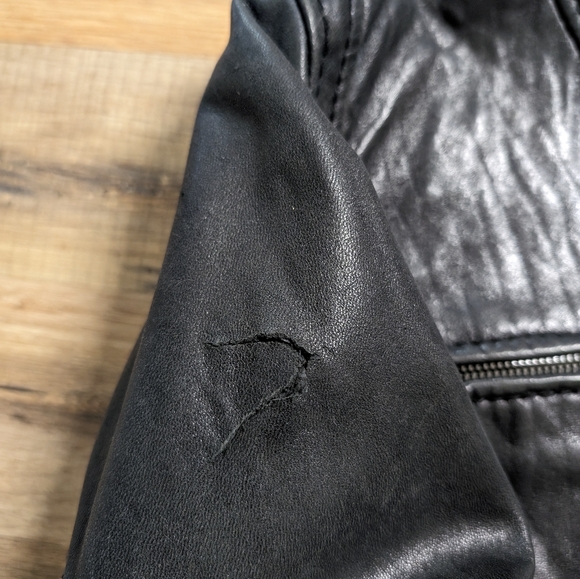 Michael Kors leather moto jacket - Picture 5 of 5